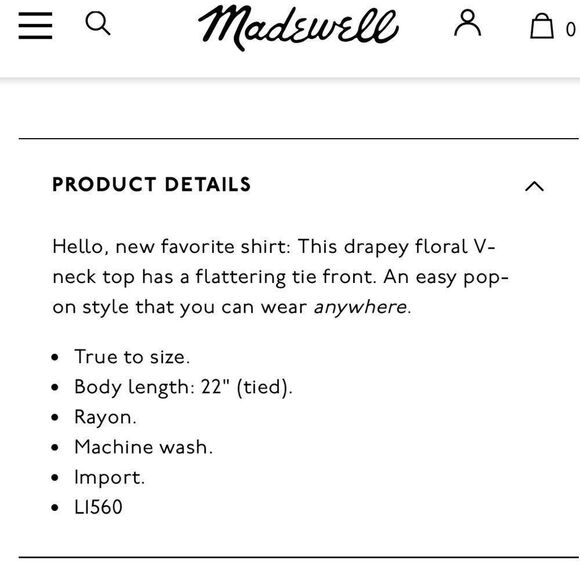 Madewell Novel Tie-Front Top in Prairie Posies - Picture 6 of 12